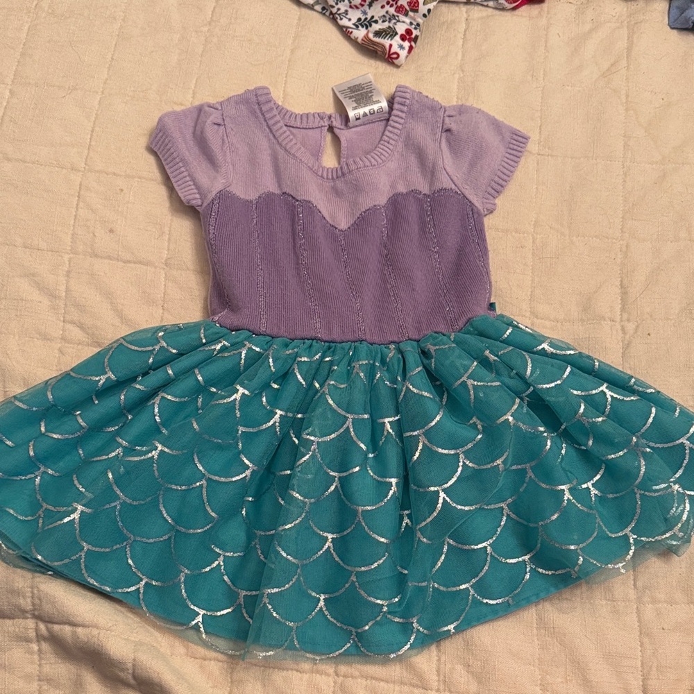 Ariel Disney Princess Purple and Teal Dress